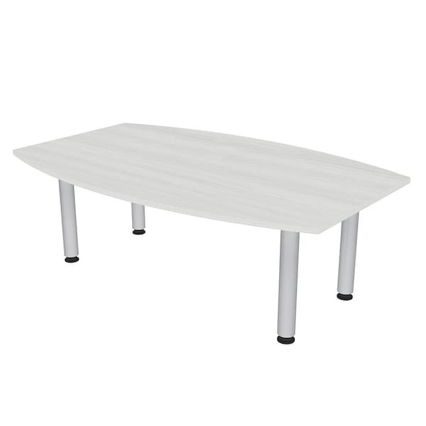 45 in W, 71.5 in L, 29 in H, Engineered Wood Top, White
